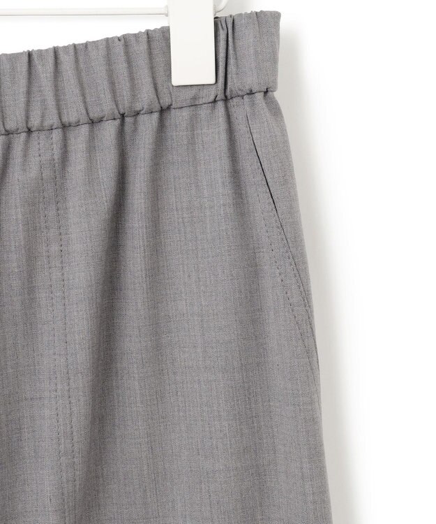 ICB 【洗える】 TWブロード ワイドストレートパンツ ライトグレー系