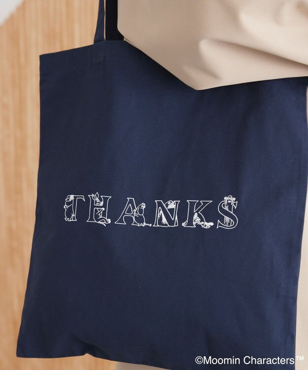 AMERICAN HOLIC Moomin アソートプリントトートバッグ Navy