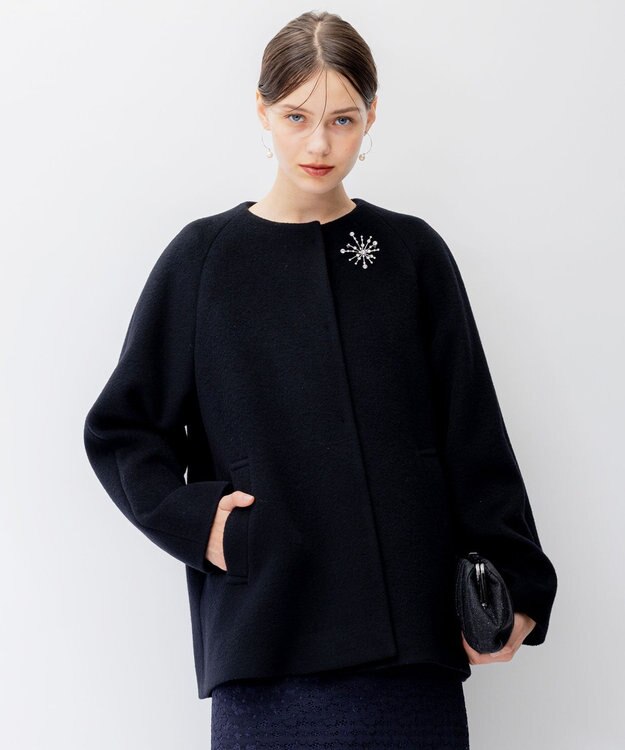 23区 S 【APPLAUDIR】エアビーバー ポンチョコート ブラック系