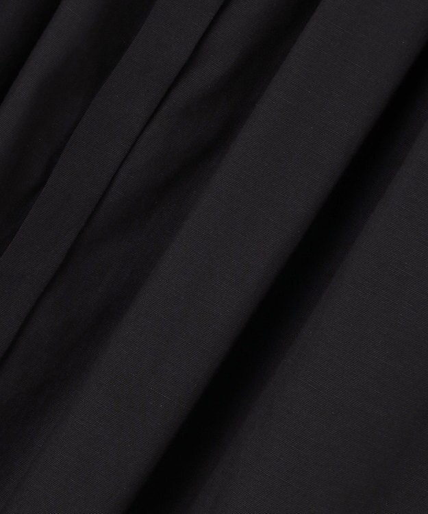 ICB 【先行予約】リネンスラブローン シャツワンピース ブラック