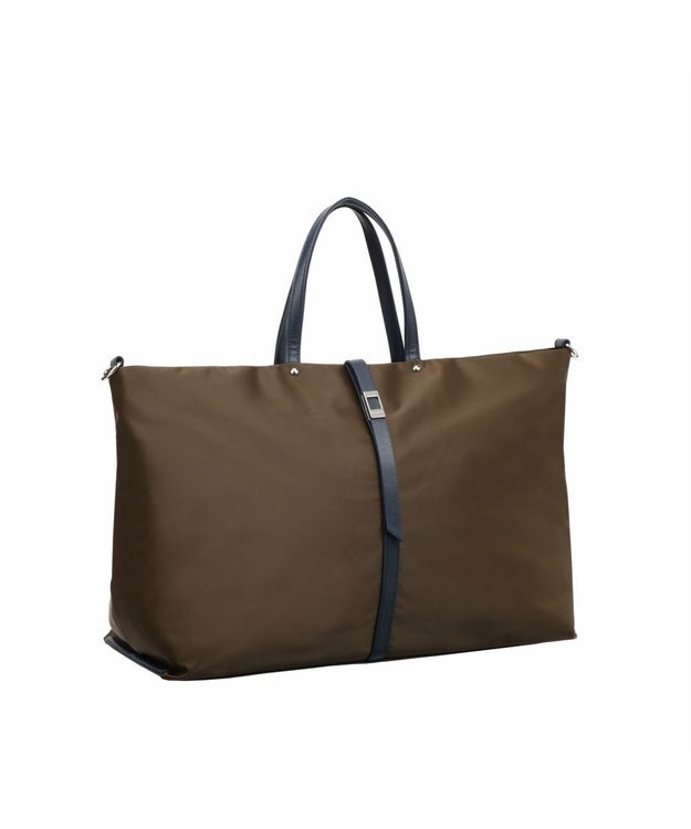 ACE BAGS & LUGGAGE PROGRES プログレ ミュー トートバッグ 2WAY セットアップ機能 ショルダーベルト付き 17396  トートバッグ レディース ユーティリティポケット ボストンバッグ カーキ