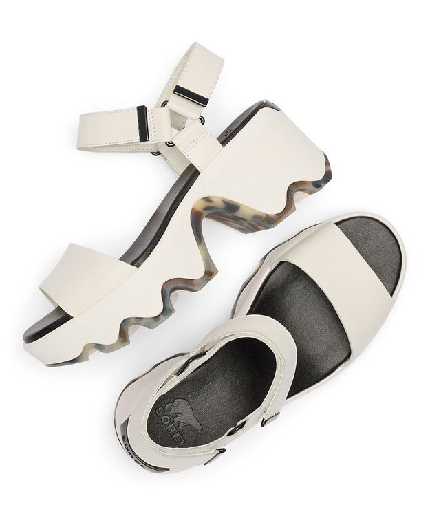 SOREL SOREL/ キネティック オーラ ワイストラップ /ソレル Sea Salt Black