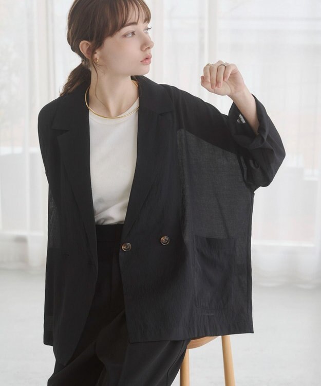 WEGO 【ANGIE VINTAGE】シアージャケット ブラック