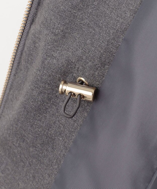 ANY SIS 【撥水・洗える】リッチファーフードロング ダウン グレー