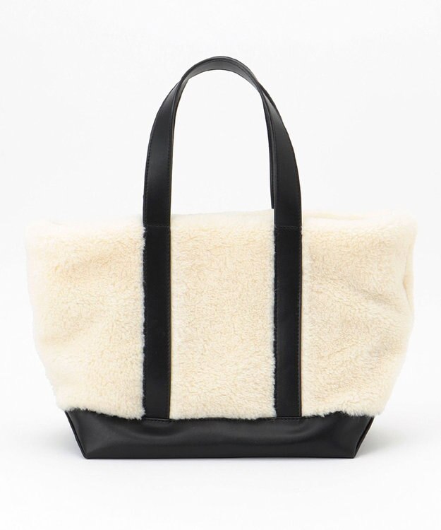 23区 ボアフリース トートバッグ ブラック系