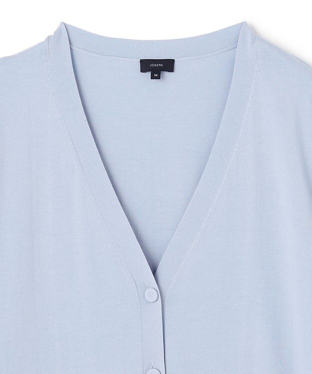 JOSEPH 【洗える】フィールコットン　カーディガン Sky blue