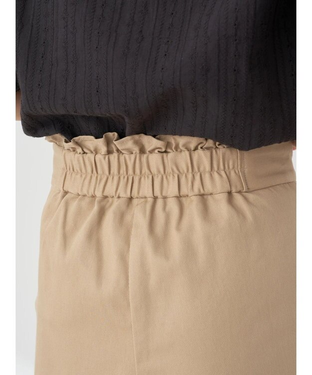 earth music&ecology フリルキュロットパンツ Camel