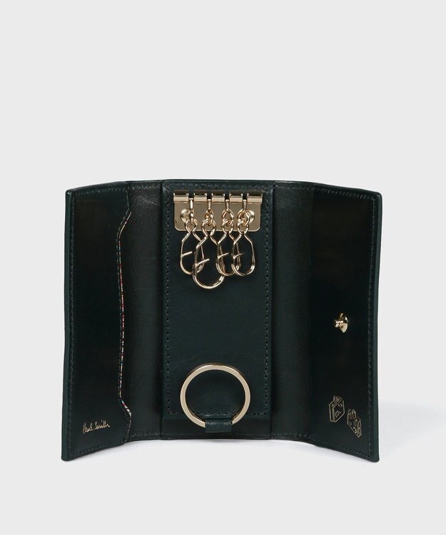 Paul Smith ベジタン キーケース ダークグリーン