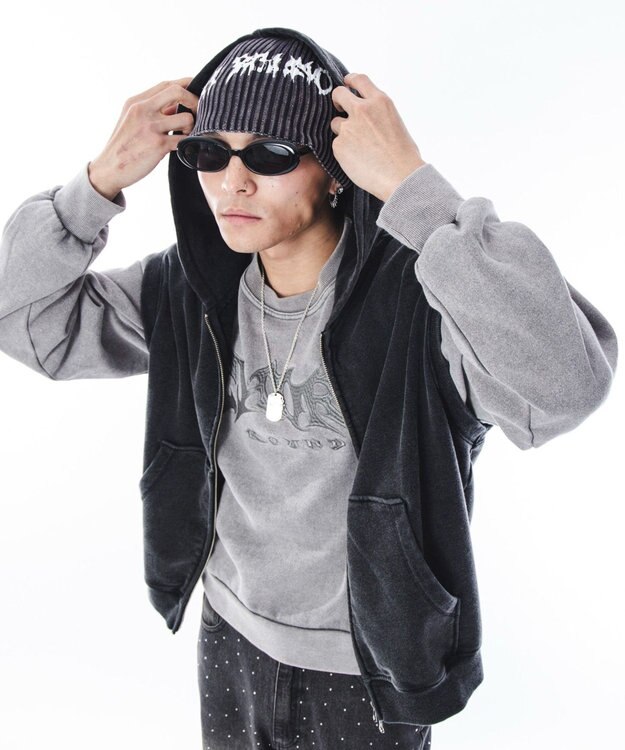 WEGO 【ユニセックス着用ITEM】コンパクトフィットロゴプルオーバー グレー