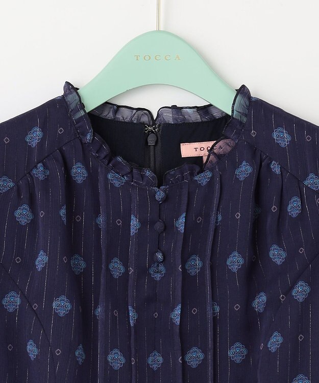 TOCCA 【LIBERTY社オリジナルプリント柄】【洗える】UNDER THE SEA ドレス ネイビー系5