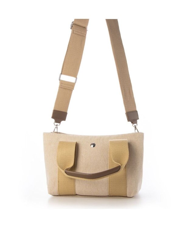 UNBILLION カシュカシュ cachecache / テープエルガリー2wayパーテーショントート ベージュ