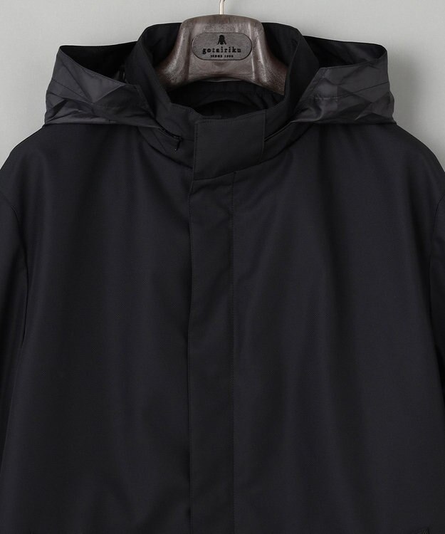 GOTAIRIKU 【防水/軽量/シワになりにくい】ラスタードビーメモリーラミネーションコート_スタンドカラー(24年モデル) ブラック系8
