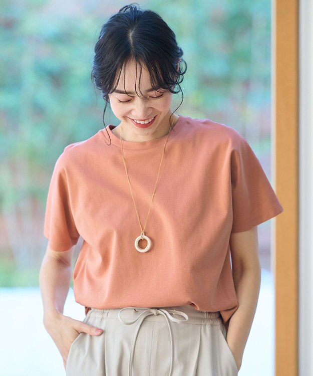 ANY L 【UVケア/接触冷感】プレミアムベーシック半袖Ｔシャツ オレンジ