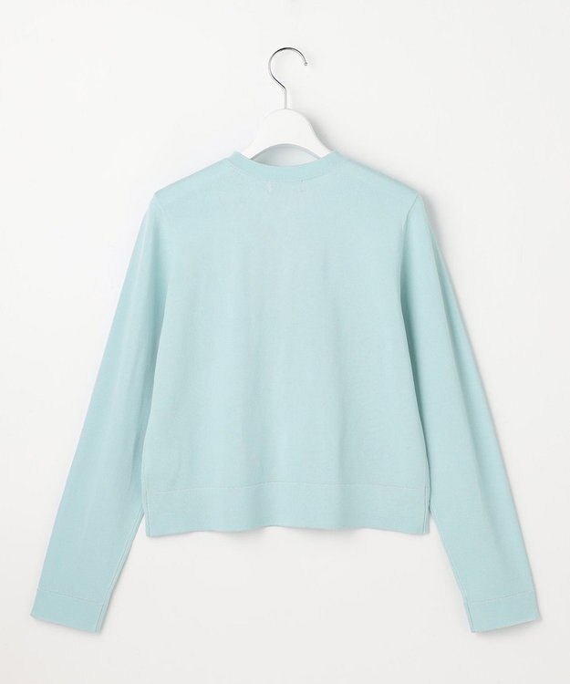 ANY SIS L 【好印象ブライトニット】ラメライン カーディガン アイスブルー