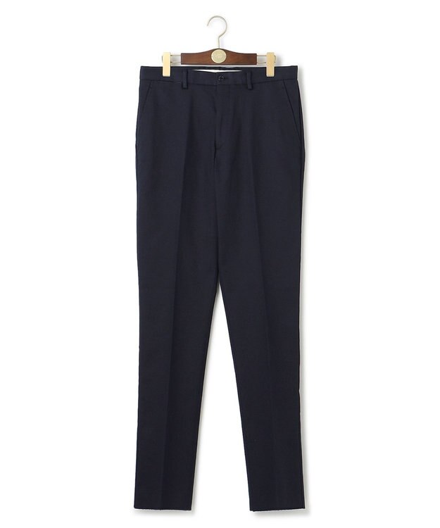 J.PRESS MEN ピースダイ トリコチンストレッチパンツ ネイビー系