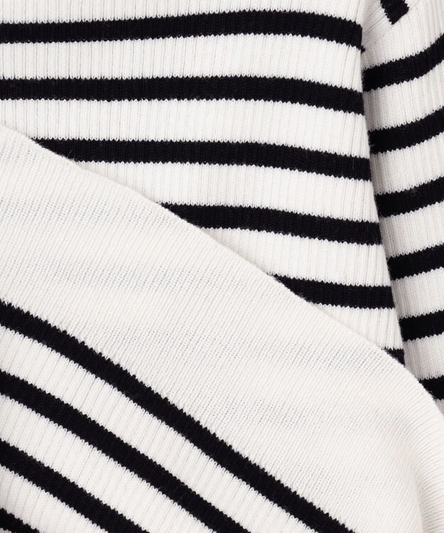 組曲 KIDS 【110-140cm】ボーダー カーディガン ブラック系1