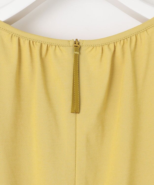 自由区 【WEB限定・洗える・XSサイズあり】ディフォームピケチュニック丈 カットソー イエロー系