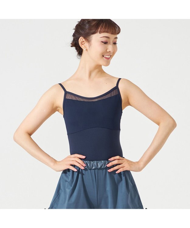 Chacott キャミソールレオタード ネイビー