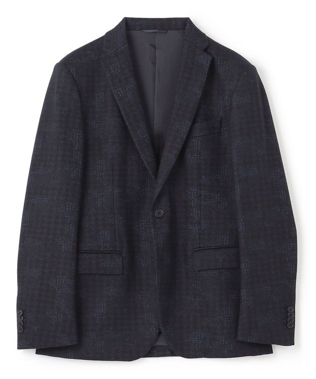 JOSEPH HOMME パッチジャガードジャージー　ジャケット ネイビー系3