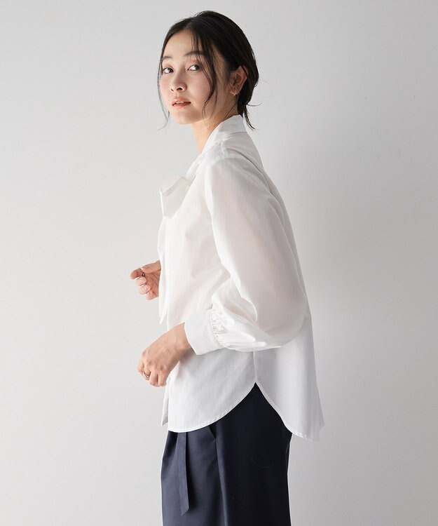 YECCA VECCA ボウタイシャツ White