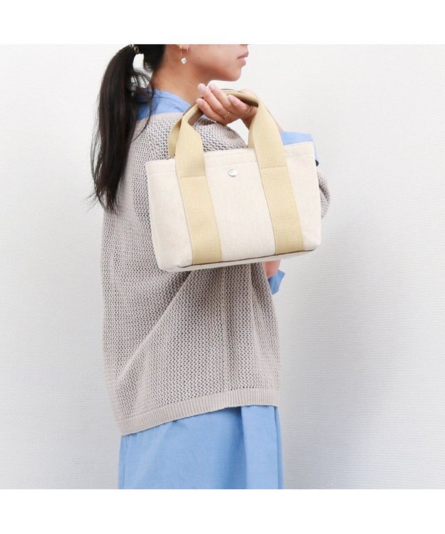 UNBILLION カシュカシュ cachecache / テープエルガリー2wayパーテーショントート ベージュ