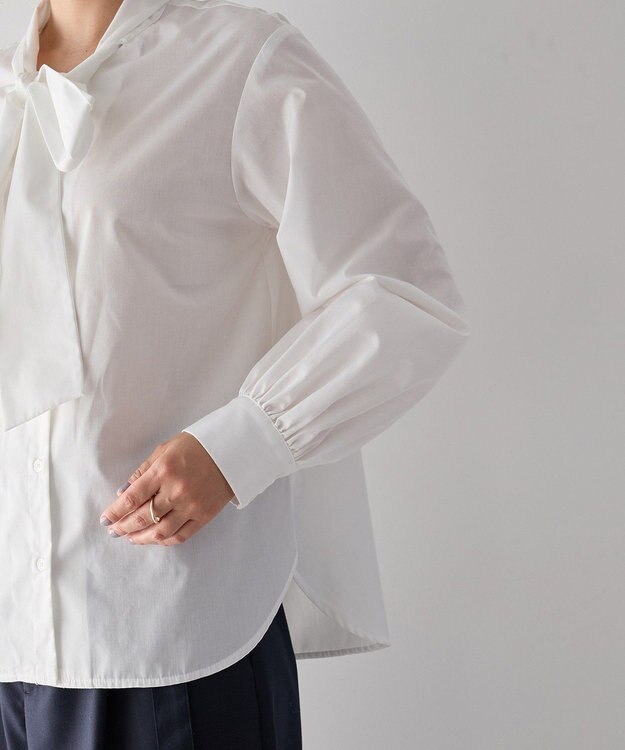 YECCA VECCA ボウタイシャツ White