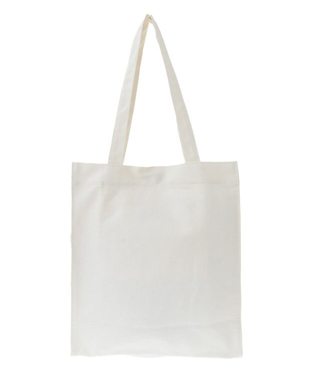 Maison de FLEUR ベア刺繍スクエアトートバッグ Ivory