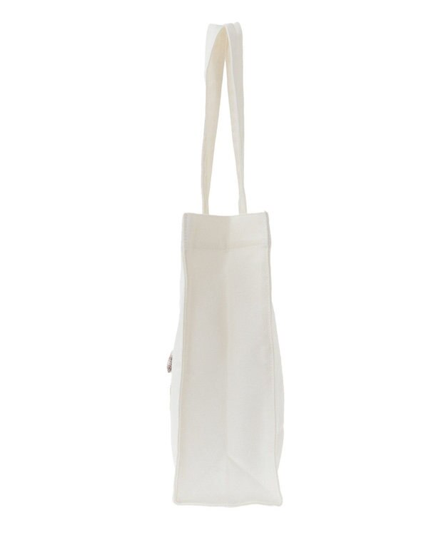 Maison de FLEUR ベア刺繍スクエアトートバッグ Ivory