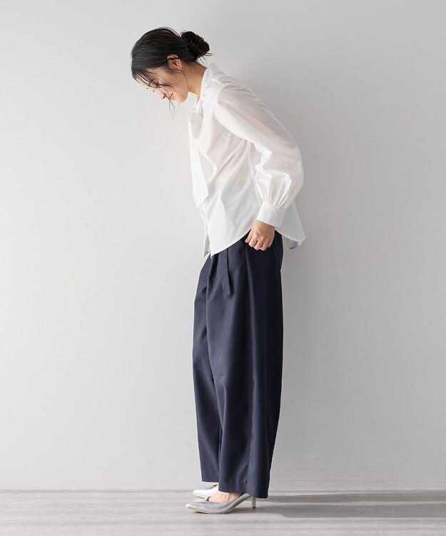 YECCA VECCA ボウタイシャツ White