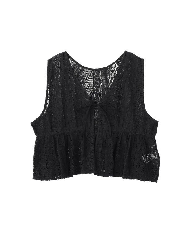 Green Parks レースベスト Black