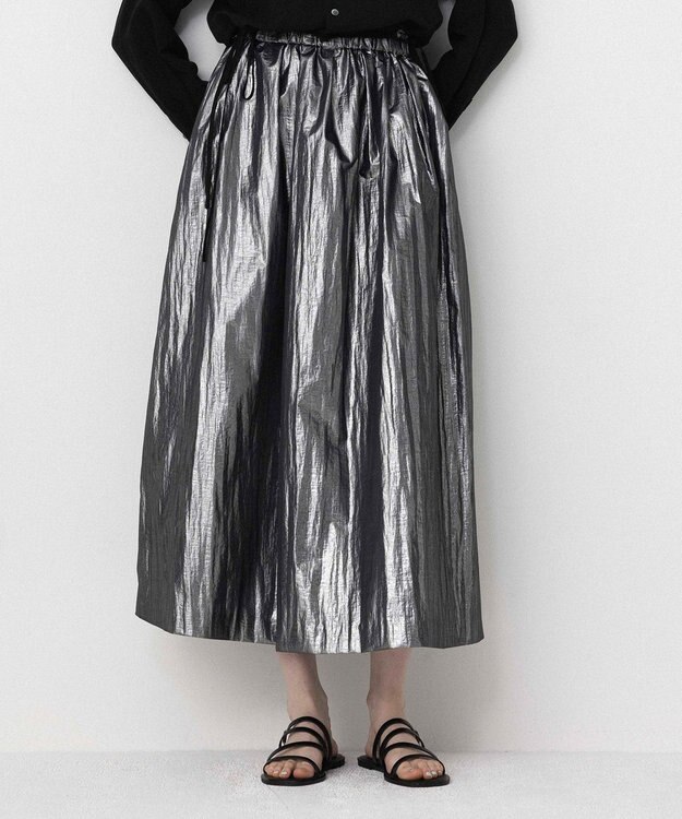 NAVE 【Nave】ホイルプリント スカート ブラック系