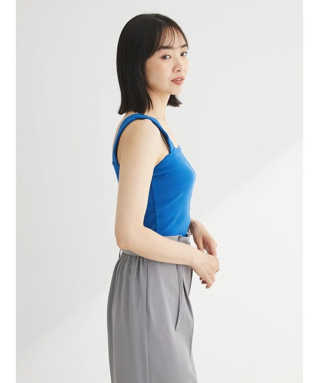 Green Parks スクエアリブタンクトップ Blue