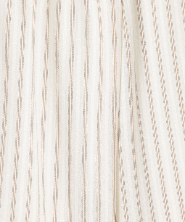 J.PRESS LADIES L TW ストライプ＆チェック カットソー ホワイト系1