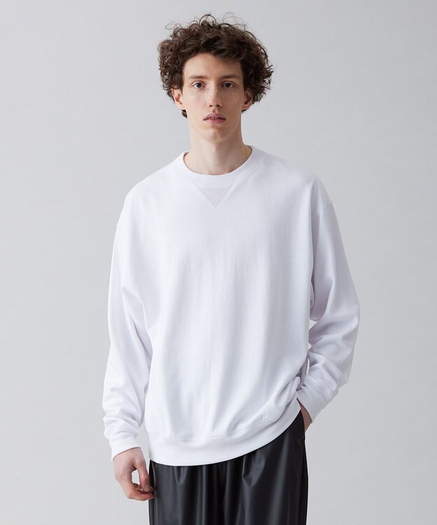 UNFILO MENS リラックスフィットスウェットＴシャツ ホワイト