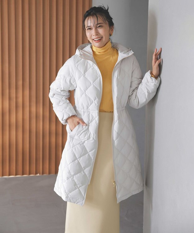 UNFILO 【野呂佳代さん着用】BEAUTY FORM JERSEY Iラインスカート クリーム