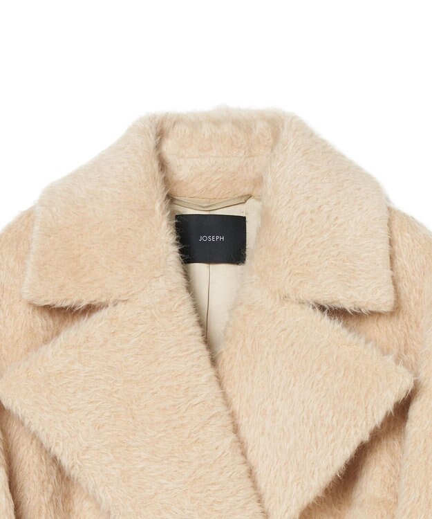 JOSEPH アルパカブランケット　ロングコート Champagne