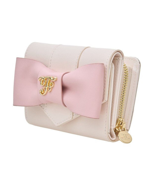 Maison de FLEUR バイカラーベルトリボンミニウォレット Light Pink