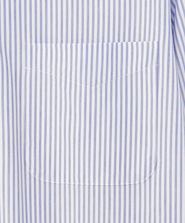 J.PRESS MEN ニットキャンディストライプ シャツ ネイビー系1