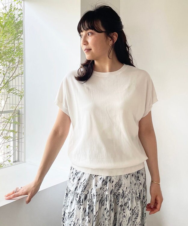 UNFILO L 【新色追加！/UVケア/接触冷感/抗菌防臭】スゴ機能 コンパクトニットＴ ホワイト系