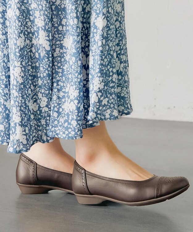 ASICS WALKING ペダラ レディース 3E 2.0cmヒール ブラウン系