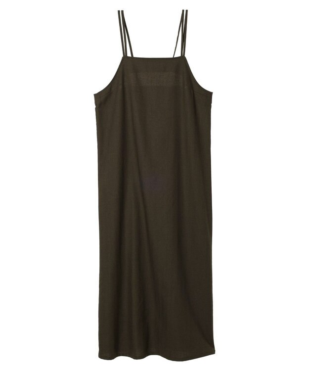 earth music&ecology ＳＥＴ２点ヘリンボーンベスト＋キャミドレ Black