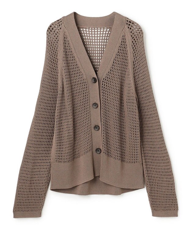 uncrave メッシュニット カーディガン トープ