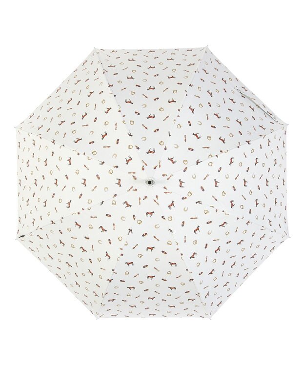 MOONBAT POLO RALPH LAUREN 晴雨兼用 長傘 馬具 ユニセックス ワイドサイズ 日傘 一級遮光 遮熱 UV オフホワイト