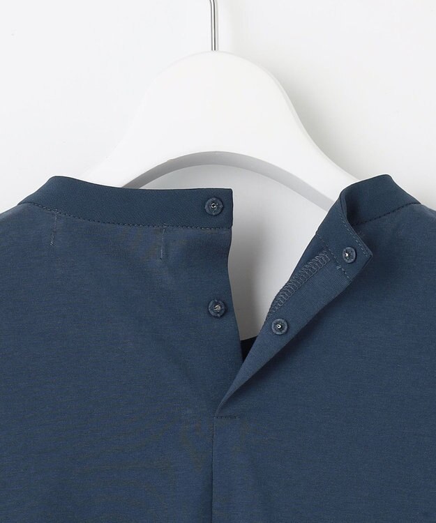 J.PRESS LADIES 【吸水速乾】プレーティングジャージー タックディティール カットソー ダルブルー系