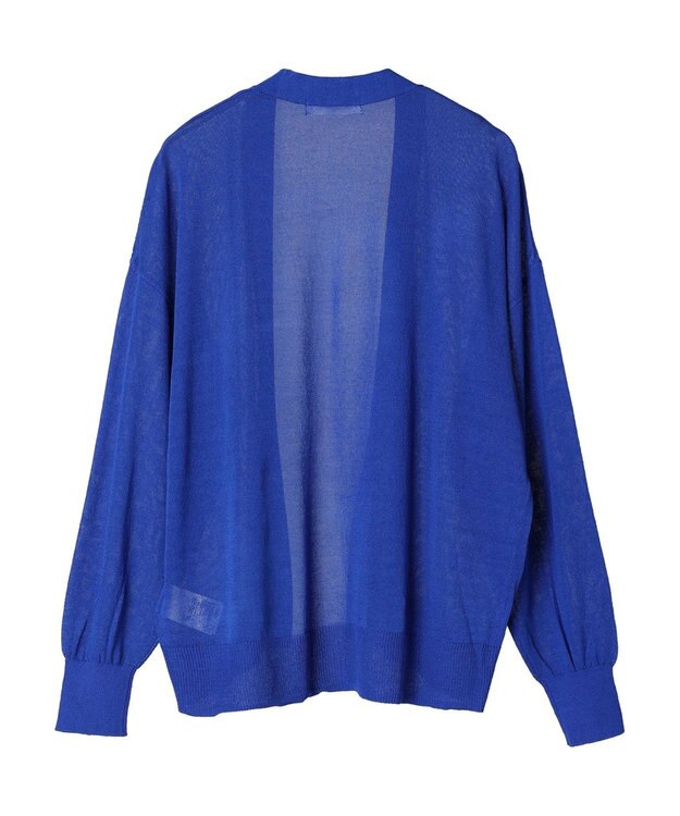 Green Parks 接触冷感　推しニット　ゆったりカーディガン Blue