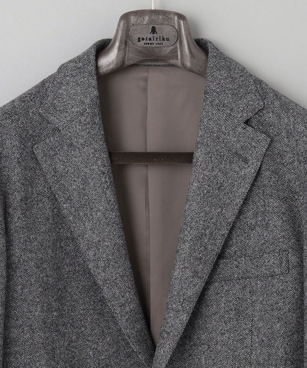GOTAIRIKU 【セットアップ対応 / AIRY MOVE】RENEWOOL セットアップジャケット ライトグレー系8