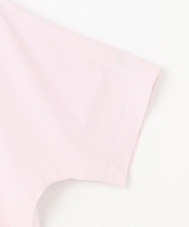 ANY 【接触冷感/UVカット/抗菌防臭/速乾】エニィファンクション半袖シャツブラウス ピンクストライプ