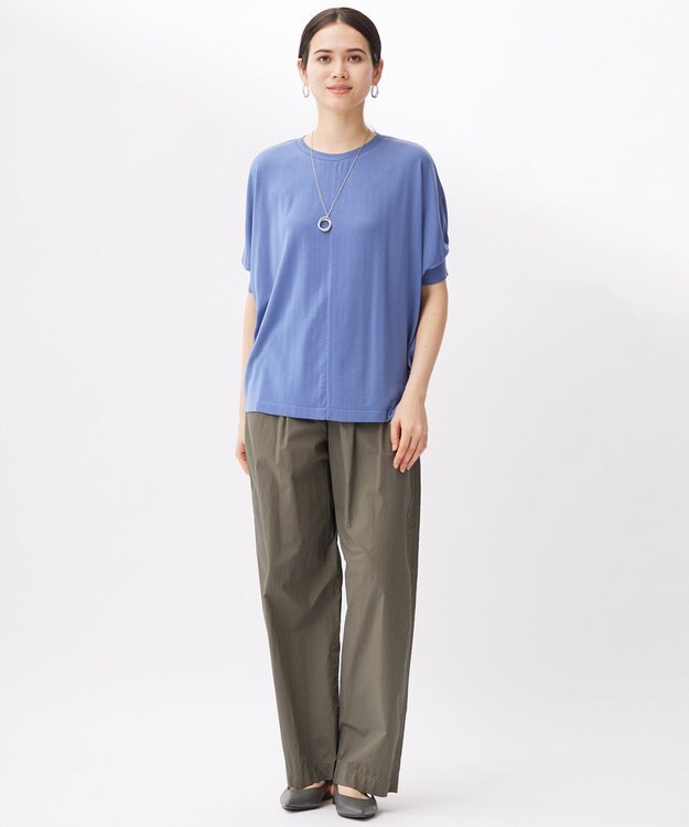 自由区 【カタログ掲載・洗える】オルダージュタイプライター パンツ ダークオリーブ