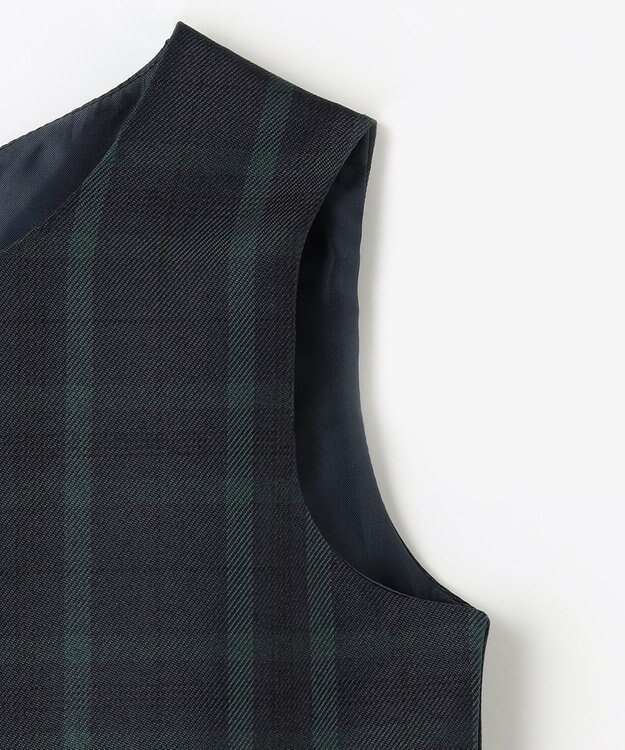 ANY KIDS チェックジャンパースカート ブラックウォッチ