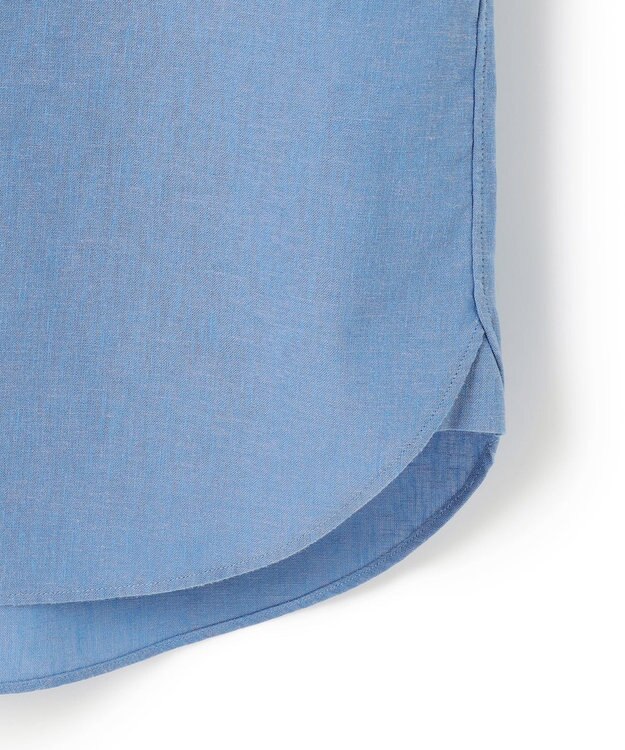 J.PRESS MEN 【HYBRID LINEN】ボタンダウンシャツ サックスブルー系